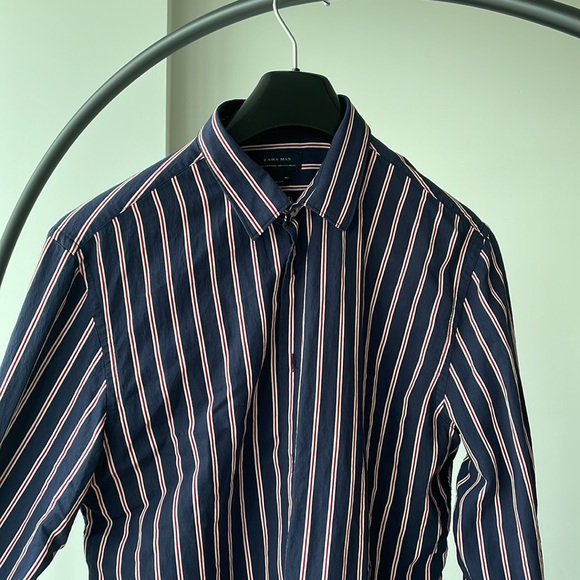 ZARA STRIPED SHIRT - Picture 1 of 4